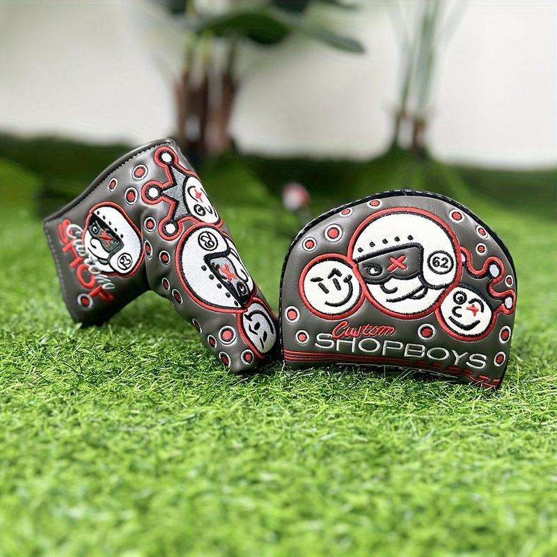 Golf Club Putter Head Cover, 1 Count Cute Cartoon Pattern Golf Head Protective Covers, Portable Golf Accessories for Gifts