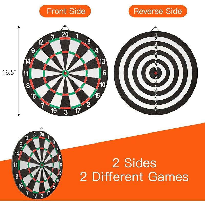 Luxury Double-Sided Dartboard Set - 16.5