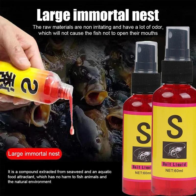 60ml Liquid Fish Bait, Fishing Lure Additive, Artificial Bait, Fishing Accessories for Carp Fishing, Outdoor Fishing Accessories