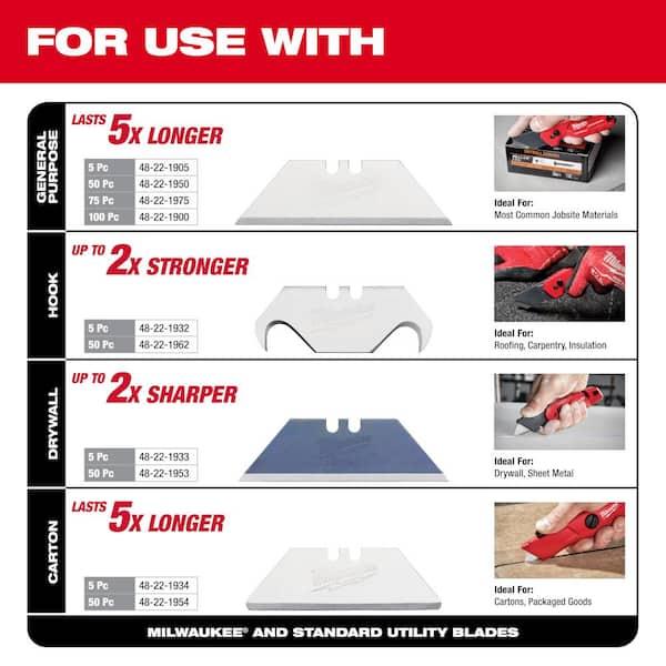 FASTBACK Folding Utility Knife with General Purpose Blade - Perfect for Cutting Various Materials