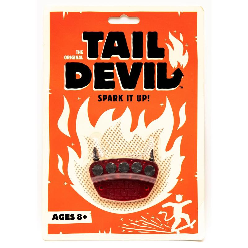 The Original Tail Devil skateboard spark plate | Sparks for Your Skateboard | Ultimate Skateboarder's Accessory | A Tail Plate Attachment for Cool Sparking Effect | Spark It Up!