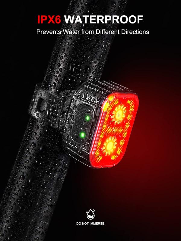 Bike Lights, Rechargeable Bicycle Lights Set Super Bright 8+12 Modes, IPX6 Waterproof Bike Lights for Night Riding Cycling Safety, Front and Back Taillight Reflectors, 58 Hrs Long Battery Life -zdp