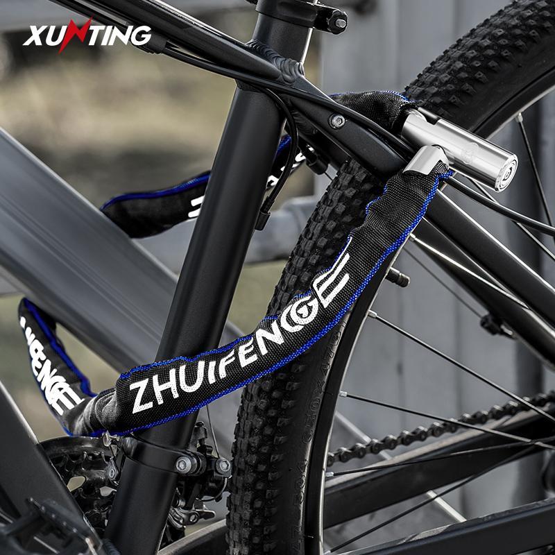 Bike Chain Lock with Key, Anti-theft Waterproof Bike Chain Lock, Rust-proof Bicycle Lock for Scooter Bike Motorcycle