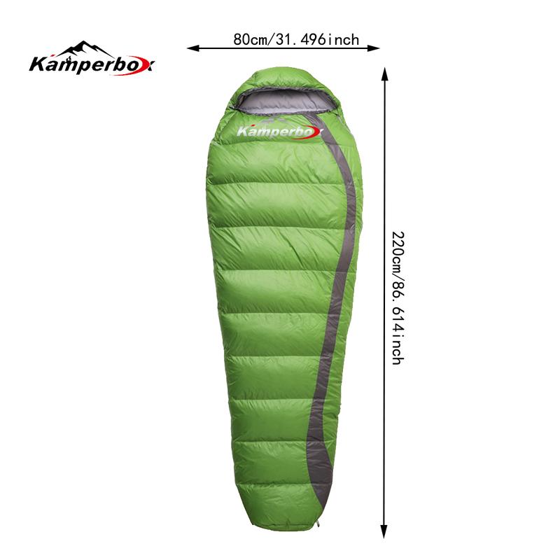 Kamperbox Cozy300 Down Sleeping Bag Ultra Light Sleeping Bag Winter Sleeping Bag Camping Equipment Light Sleeping Bag Camping