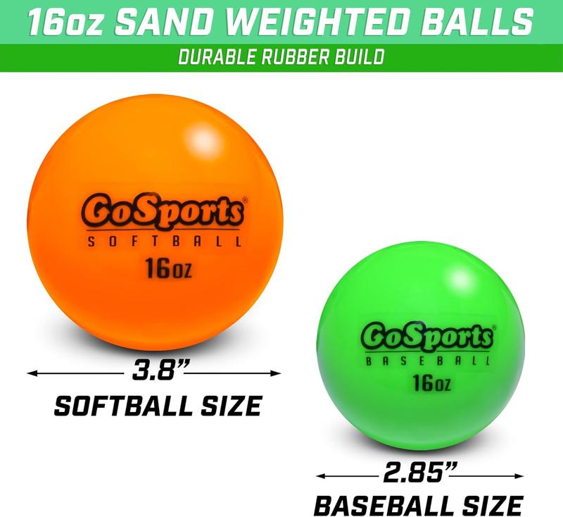 GoSports Weighted Training Balls - Hitting & Pitching Training for All Skill Levels - Improve Power and Mechanics