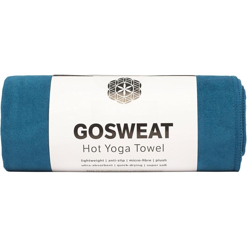 GoSweat Non-Slip Hot Yoga Towel with Super-Absorbent Soft Suede Microfiber in Many Colors, for Bikram Pilates and Yoga Mats.