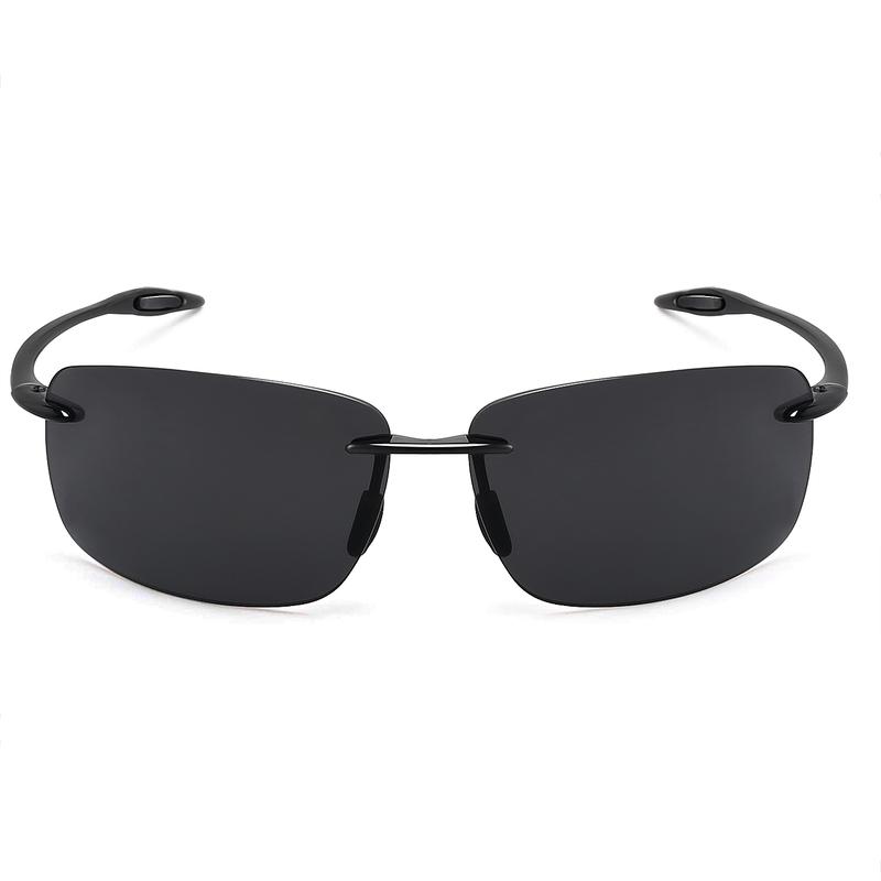 MAXJULI Sports Sunglasses for Men Women Tr90 Rimless Frame for Running Fishing Golf Surf Driving MJ8009