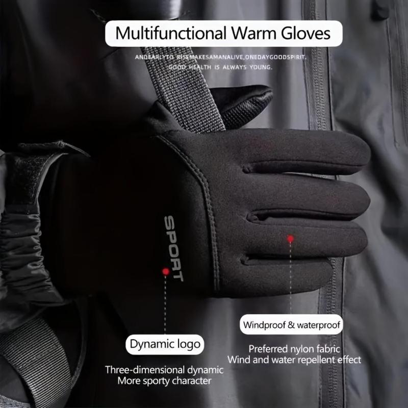 Winter Gloves with Touchscreen Compatibility, Warm & Windproof & Waterproof Gloves for Cycling and Driving, Outdoor Sports Gloves for Men & Women, Christmas Gift