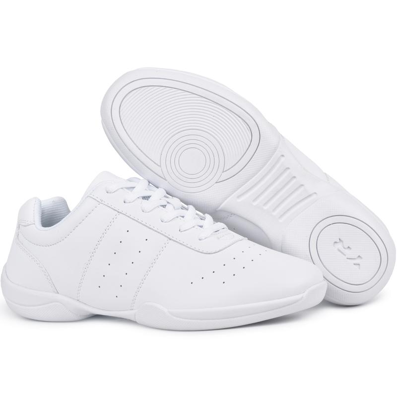 Cheer Shoes Women White Cheerleading Shoes Girls Varsity Cheer Shoes for Youth Athletic Dance Shoes Flats