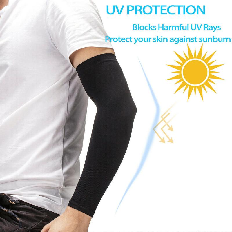 4PAIRS Cooling Arm Sleeves Cover UV Sun Skin Protection Basketball Outdoor Sport