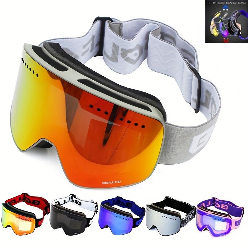 Ski Len Ski Goggles With Magnetic Double Layer Lens, Skiing Anti-fog UV400 Snowboard Goggles For Men And Women, Outdoor Sports Ski Glasses, Eyewear