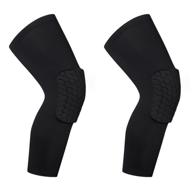 Sports Knee Pad (2 Counts), Anti-collision Honeycomb Design Knee Support for Volleyball, Basketball, Football, Gym Fitness Exercise, Sports Accessories