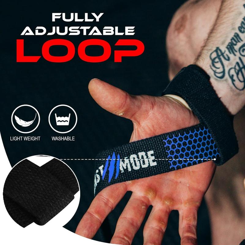 Lifting Straps for Weightlifting, Weight Lifting Straps Gym Power Workouts Lifting Wrist Straps Padded Cotton Men Women Support Lifters Deadlift Straps Hard Pull Exercise Straps