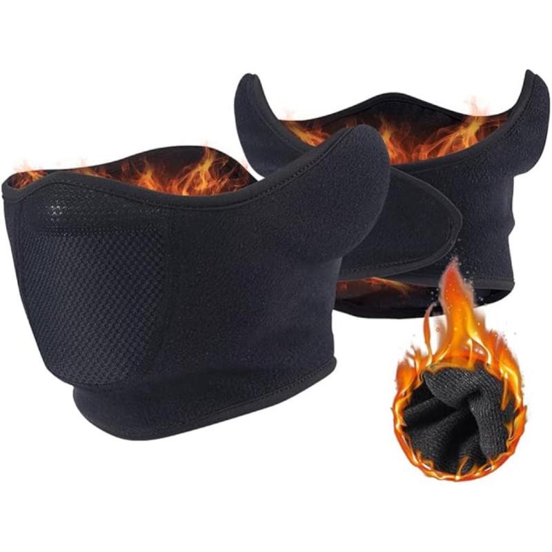 Winter Warm Face Mask & Ear Cover, 2 Counts set Windproof & Cold-proof Face Cover, Outdoor Sports Face Protector for Motorcycle Riding, Skiing, Hiking, Climbing, Christmas, Christmas Gift