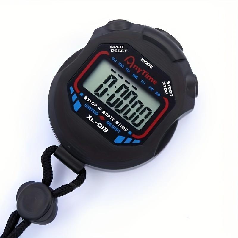 Professional Digital Stopwatch Timer, 1 Count Handheld LCD Stop Watch Sports Fitness Coaches and Referees, Gym Accessories