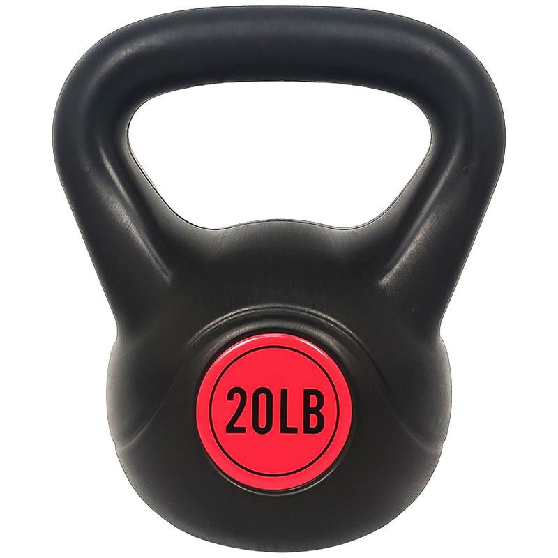 BalanceFrom Wide Grip Kettlebell Exercise Fitness Weight Set, 4-Pieces: 5lb, 10lb, 15lb and 20lb Kettlebells