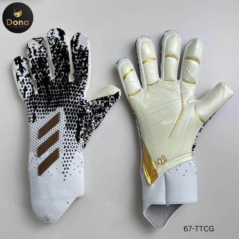 DONA Tactical Gloves New Falcon Goalkeeper Gloves, Thickened, Non-Slip Latex, Wear-Resistant, Fingerless for Goalkeepers