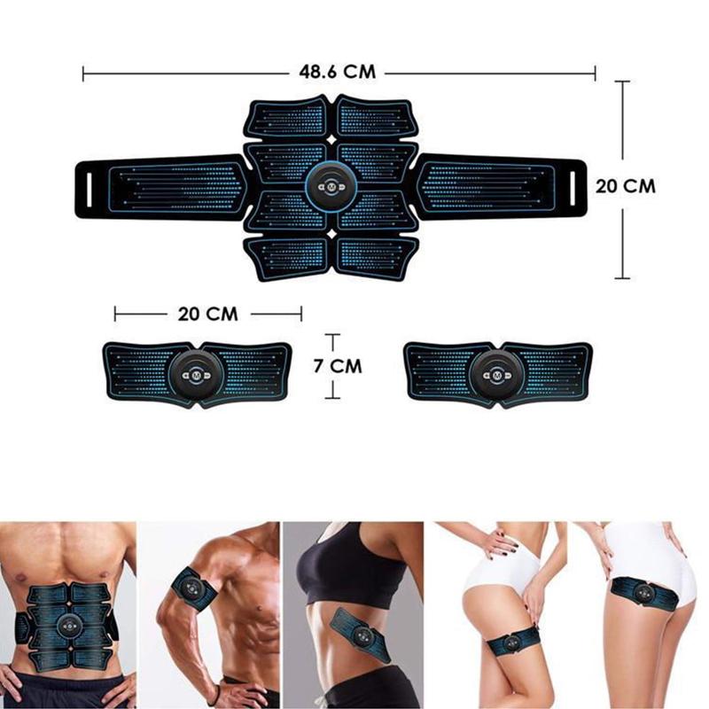 Muscle Trainer Intelligent Abs Stimulator Abdominal with 6 Modes 10 Levels, Abs Muscle Training Gear Muscle Toner for Men Women Portable Fitness Workout Home Equipment