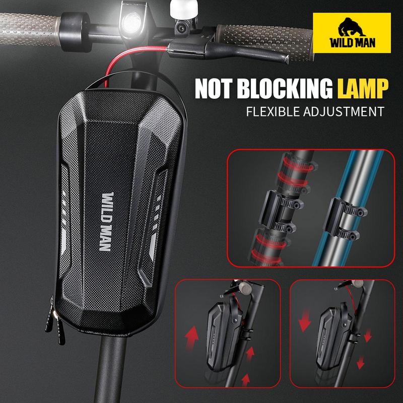 Electric Scooter Hard Shell Fast Removal Hanging Bag, Foldable Electric Bicycle Front Hanging Bag, Outdoor Cycling Accessories