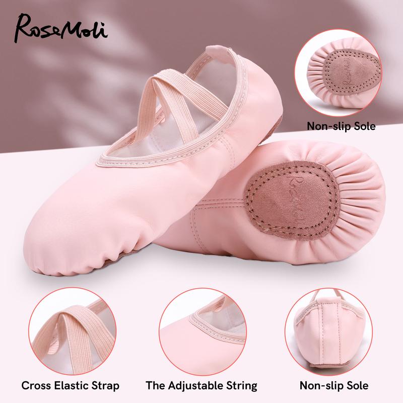 Ballet Shoes for Girls Toddlers Kids Women,  Soft Leather Yoga Shoes Ballet Slippers for Dancing pointe shoes Girls Toddler, Toddler Ballet Shoes