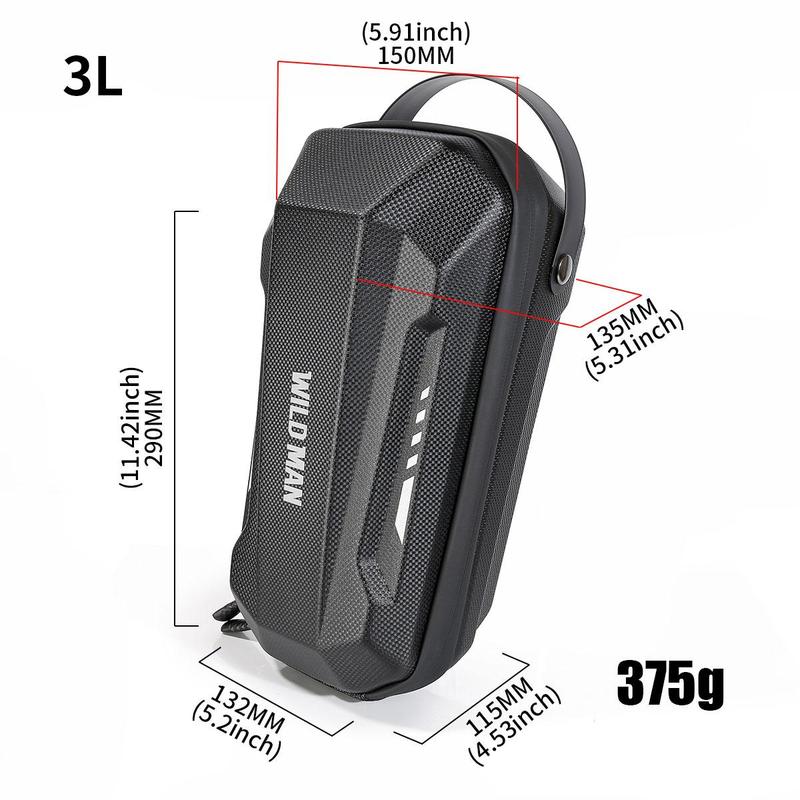 Electric Scooter Hard Shell Fast Removal Hanging Bag, Foldable Electric Bicycle Front Hanging Bag, Outdoor Cycling Accessories