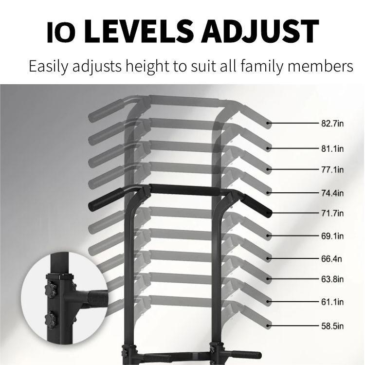 Rebuild Your Life Power Tower Pull Up Bar Station Workout Dip Station for Home Gym Strength Training Fitness Equipment Newer Version