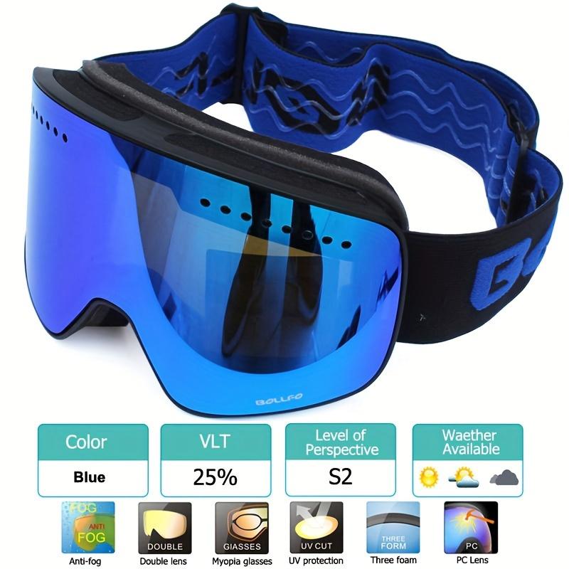 Ski Len Ski Goggles With Magnetic Double Layer Lens, Skiing Anti-fog UV400 Snowboard Goggles For Men And Women, Outdoor Sports Ski Glasses, Eyewear