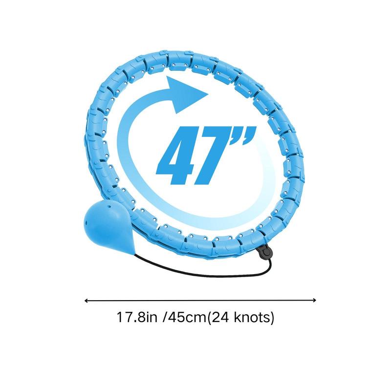 24 Knots Smart Fitness Hoop, Infinity Hoop, Fitness Massage Workout Equipment, Great for Adults and Beginners