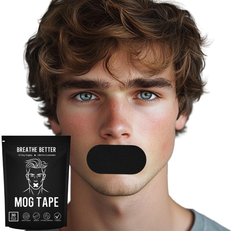 Mog Mouth Tape - one month supply mouth tape, sport accessories, 30 Strips, Mog Strips Mog Tape for sleep
