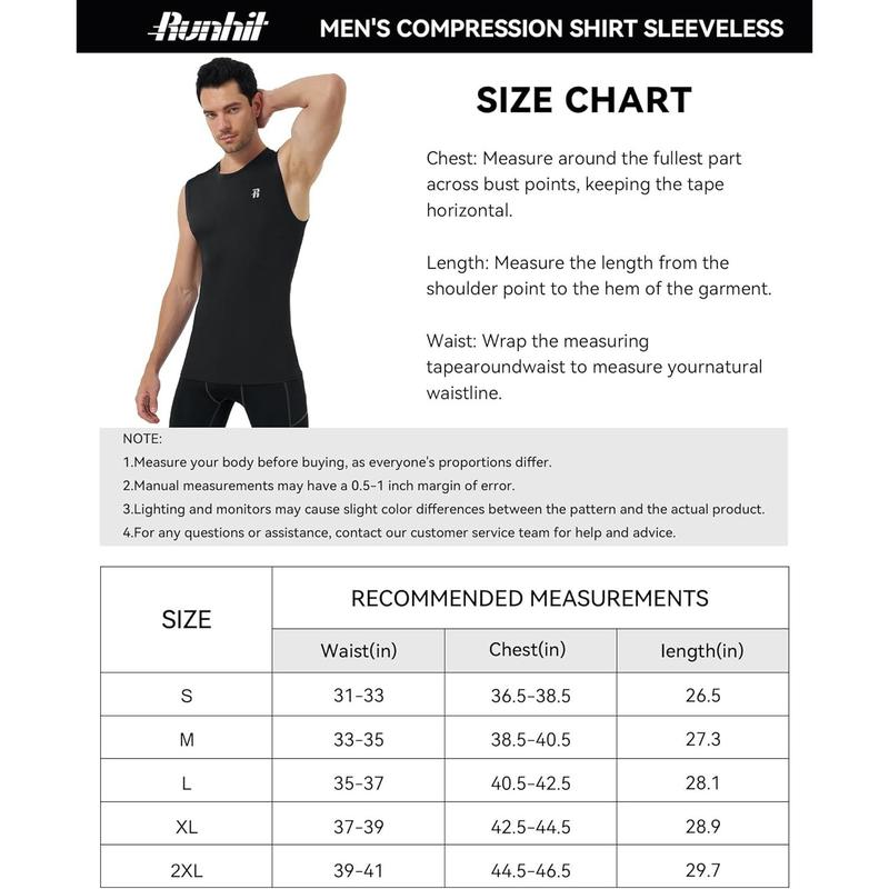 Sleeveless Compression Shirt Men Athletic Base Layer Shirts