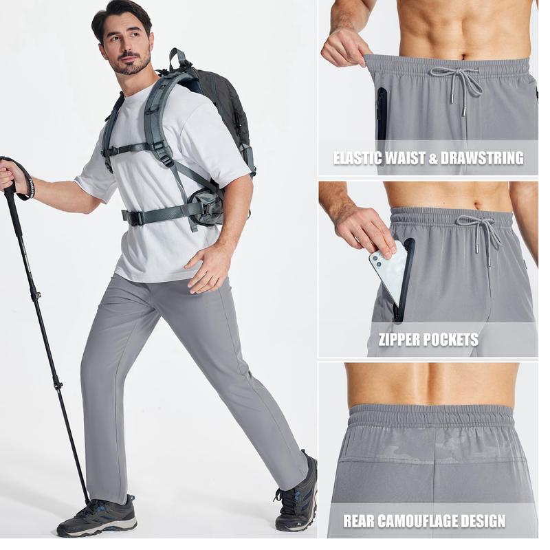 MAGCOMSEN Hiking Pants for Men Lightweight Workout Pants with Pockets Quick Dry Jogging Pants Gym