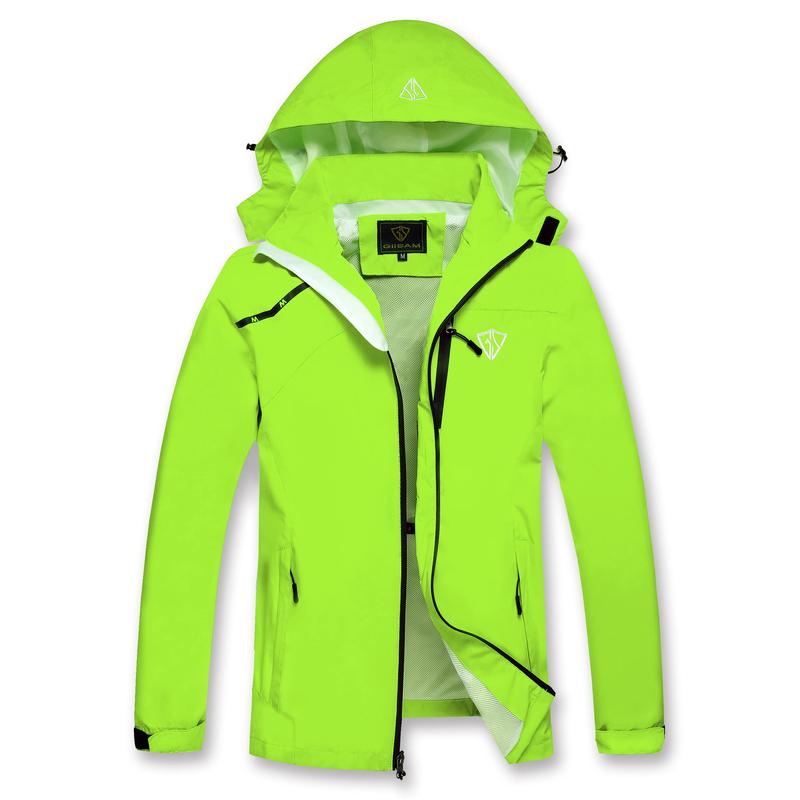 Mens Windproof Jacket Waterproof Lightweight Mountain Sport Jacket for Men Hooded Windbreaker Raincoat