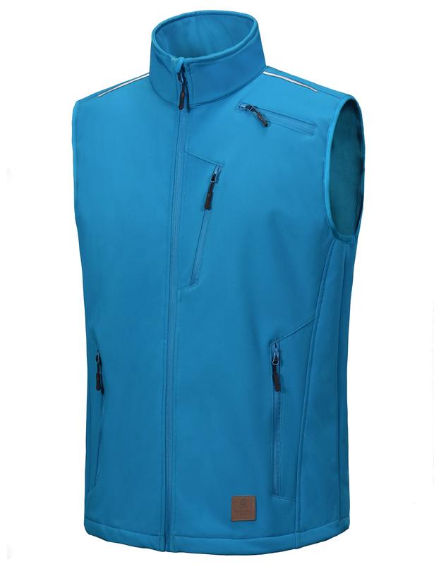 Little Donkey Andy Men's Fleece Lined Softshell Hiking Golf Vest