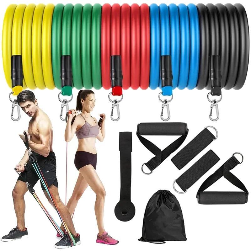 Resistance Band Set, 1 Set Portable Body Sports Band, Resistance Bands Elastic Band for Pulling Up Gym Exercise Training, Christmas Gift