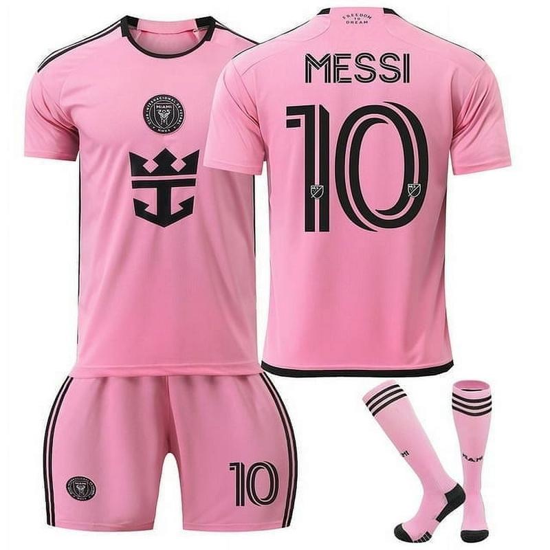 2024 New Tainifei Soccer Jerseys for Kids Boys Girls New Miami Messi #10 Jersey Kids Soccer Youth Pratice Outfits Football Training Uniforms