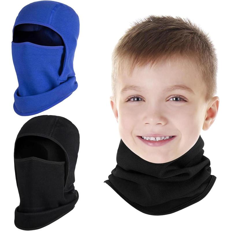 2 Pack  Balaclava  Mask for Boy Girl, Winter Hat Ski Mask for Cold Weather, Windproof  Warmer for Skiing Cycling