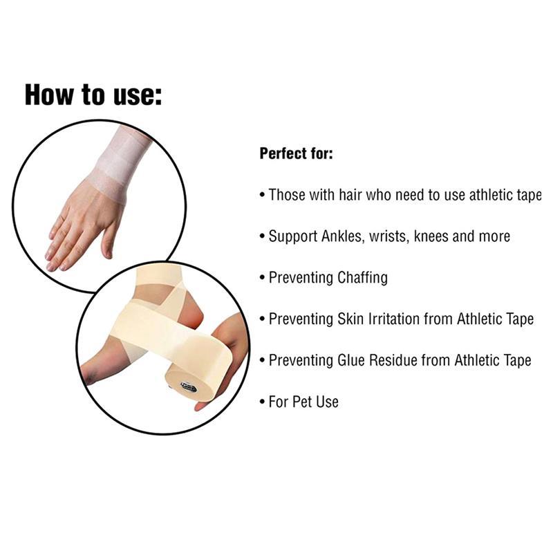 Sports Support Tape for Taping Wrist & Ankle & Knee, 1 Roll Sports Support Strap, Pre-wrap Base Sports Tape, Foam Sports Tape, Sports Tapes, Gym Accessories