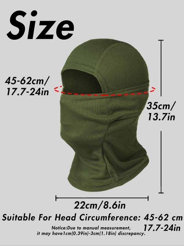 Ergonomic Breathable  Full Face Mask, Sun Protection Bicycle Balaclava, Dust Proof Rider Headgear for Outdoor Riding, Sports & Outdoor Clothes Accessories