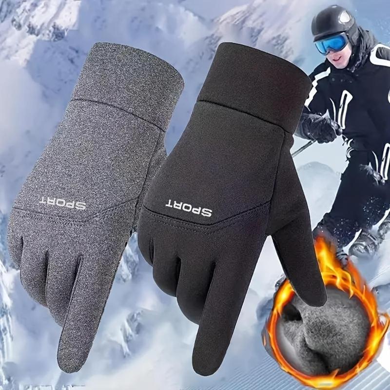 Winter Gloves with Touchscreen Compatibility, Warm & Windproof & Waterproof Gloves for Cycling and Driving, Outdoor Sports Gloves for Men & Women, Christmas Gift