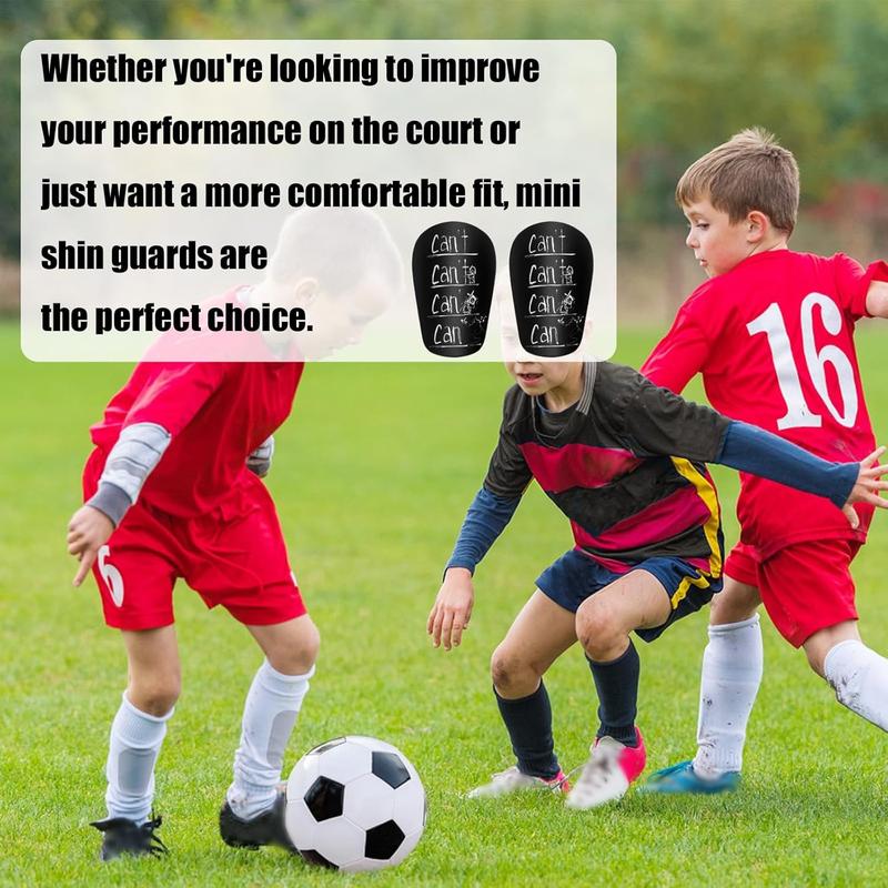 2pcs Mini Soccer Shin Guards, 3.15x1.97in Extra Small Football Shin Guards Protective Shin Pads Equipment Tiny Shin Protection Gear for Teenagers Kids Adults Boys Girls