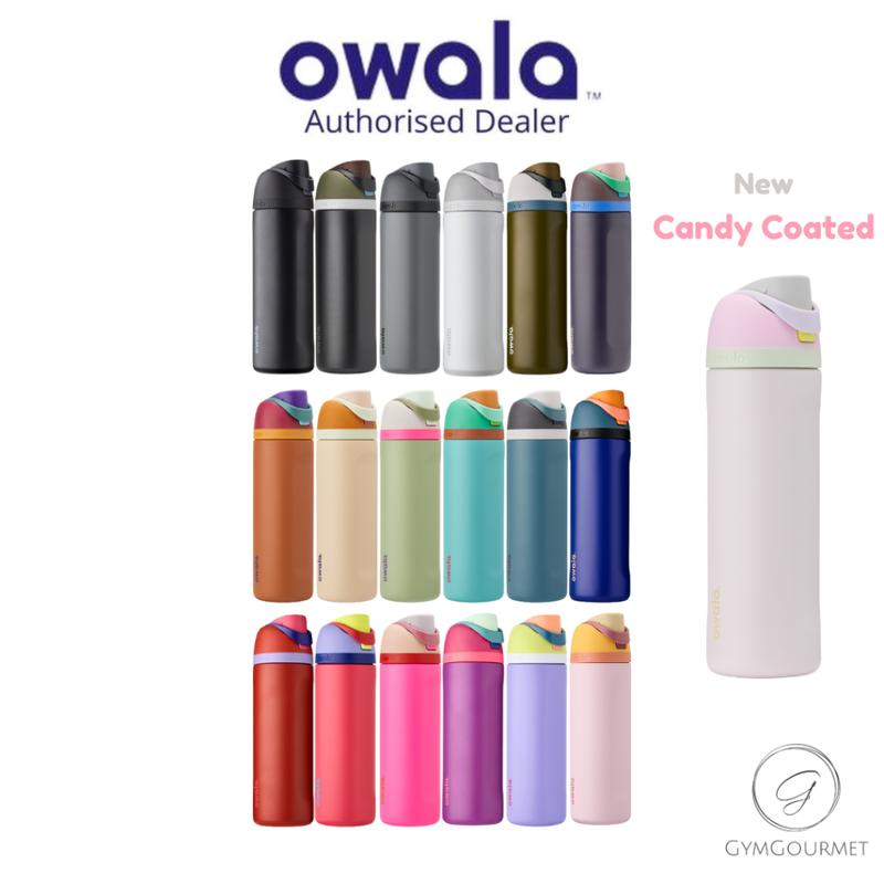 Owala FreeSip Insulated Water Bottle, 32 oz, Stainless Steel, Push-Button Lid, Perfect for Outdoor Activities and Hydration on the Go