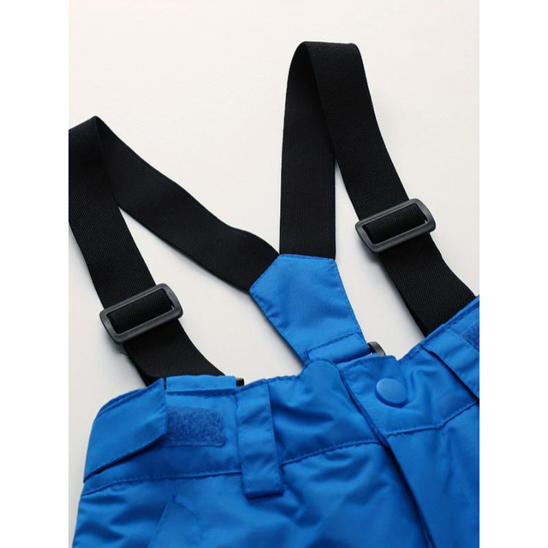 Girls Solid Suspender Ski Trousers Set for Winter Sports Skiing Kids Clothes