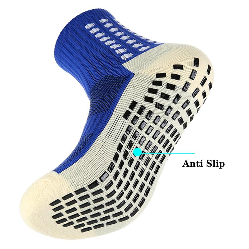 Men's grip Soccer Socks 6 Counts Non Skid Socks Anti Slip Non Slip Grip Pads for Football Basketball Sports Socks