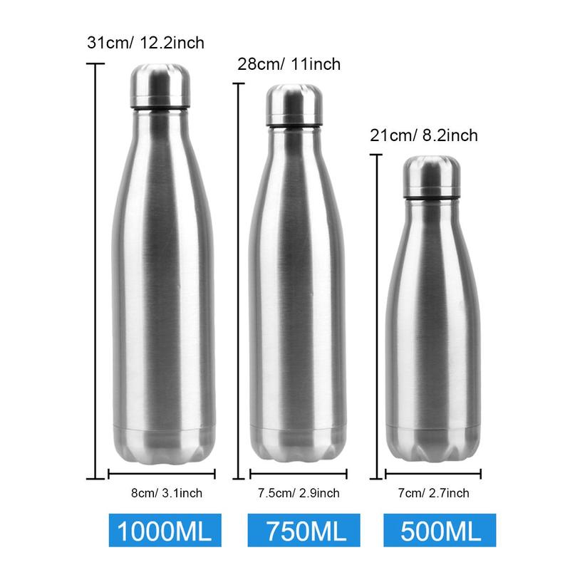 Stainless Steel Sports Water Bottle, Single Wall Water Bottle, Drinkware For Outdoor Travel Sports