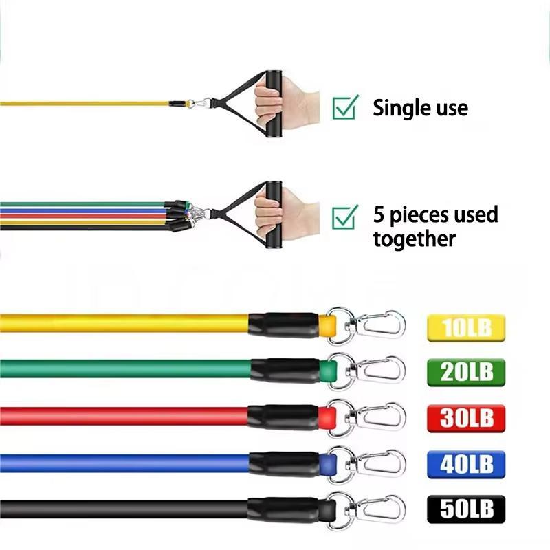 Resistance Band Set, 1 Set Portable Body Sports Band, Resistance Bands Elastic Band for Pulling Up Gym Exercise Training, Christmas Gift