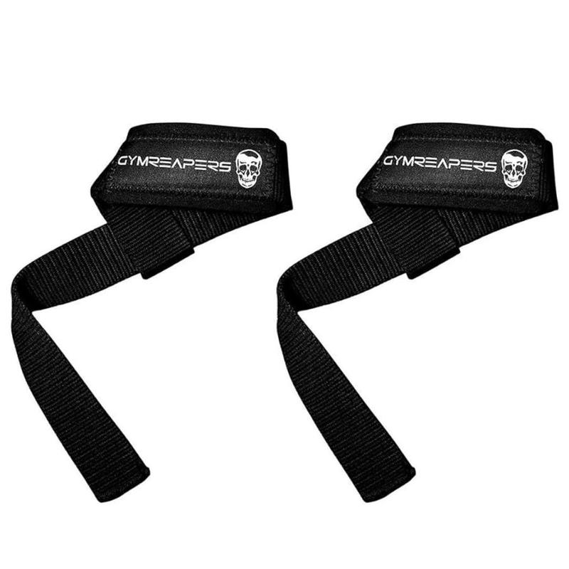 Gymreaperrss Lifting Wrist Straps for Weightlifting, Bodybuilding, Powerlifting, Strength Training, & Deadlifts - Padded Neoprene with 18 inch Cotton