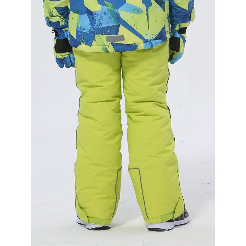 Girls Solid Suspender Ski Trousers Set for Winter Sports Skiing Kids Clothes