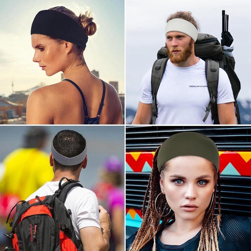 Sports Headbands, 1 Count Sweat Absorbing Headband, Quick Drying Headband for Yoga, Running, Gym, Workout, Sports Accessories for Men & Women, Caps for Men