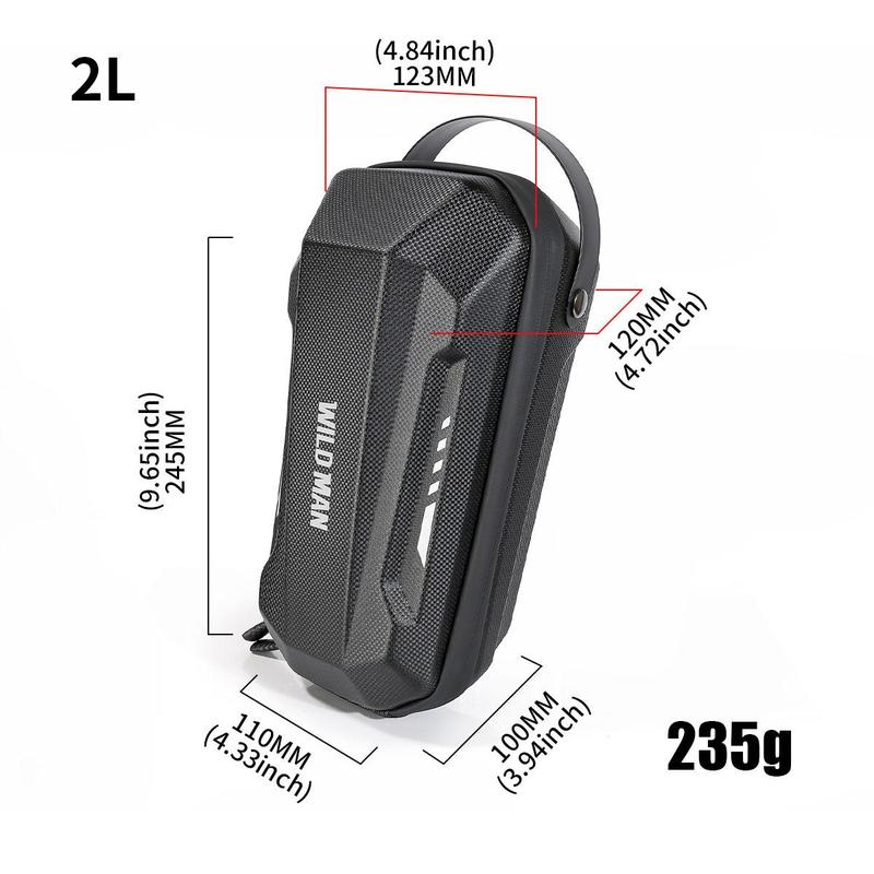 Electric Scooter Hard Shell Fast Removal Hanging Bag, Foldable Electric Bicycle Front Hanging Bag, Outdoor Cycling Accessories