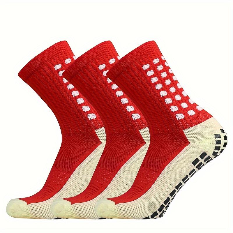 1 Pair 3 Pairs Outdoor Sports Soccer Socks for Men and Women, Non-slip Breathable Socks Grip Socks